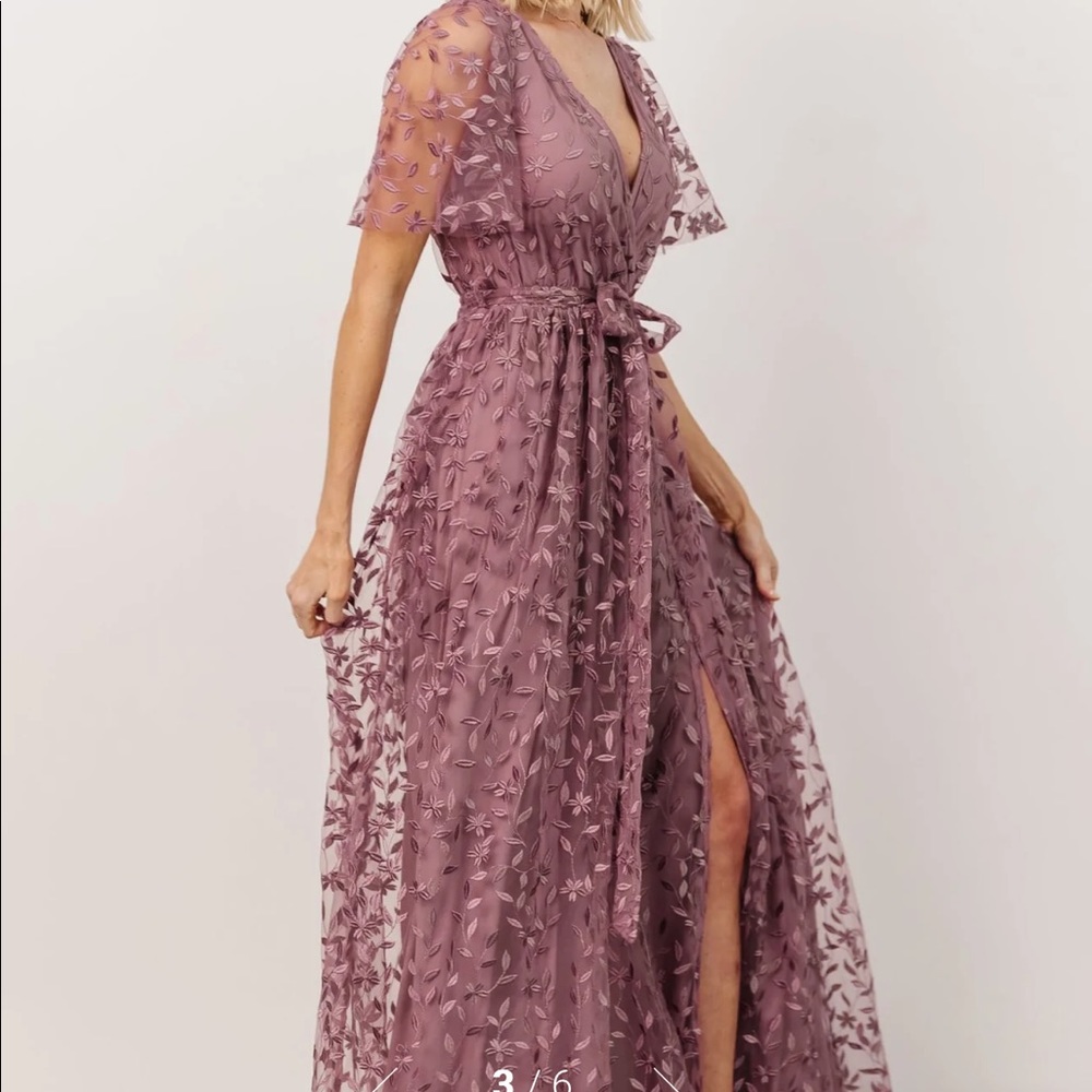 Baltic Born Marseille Embossed Maxi Dress - bump friendly
